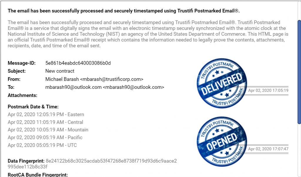 Trustifi Email Postmark